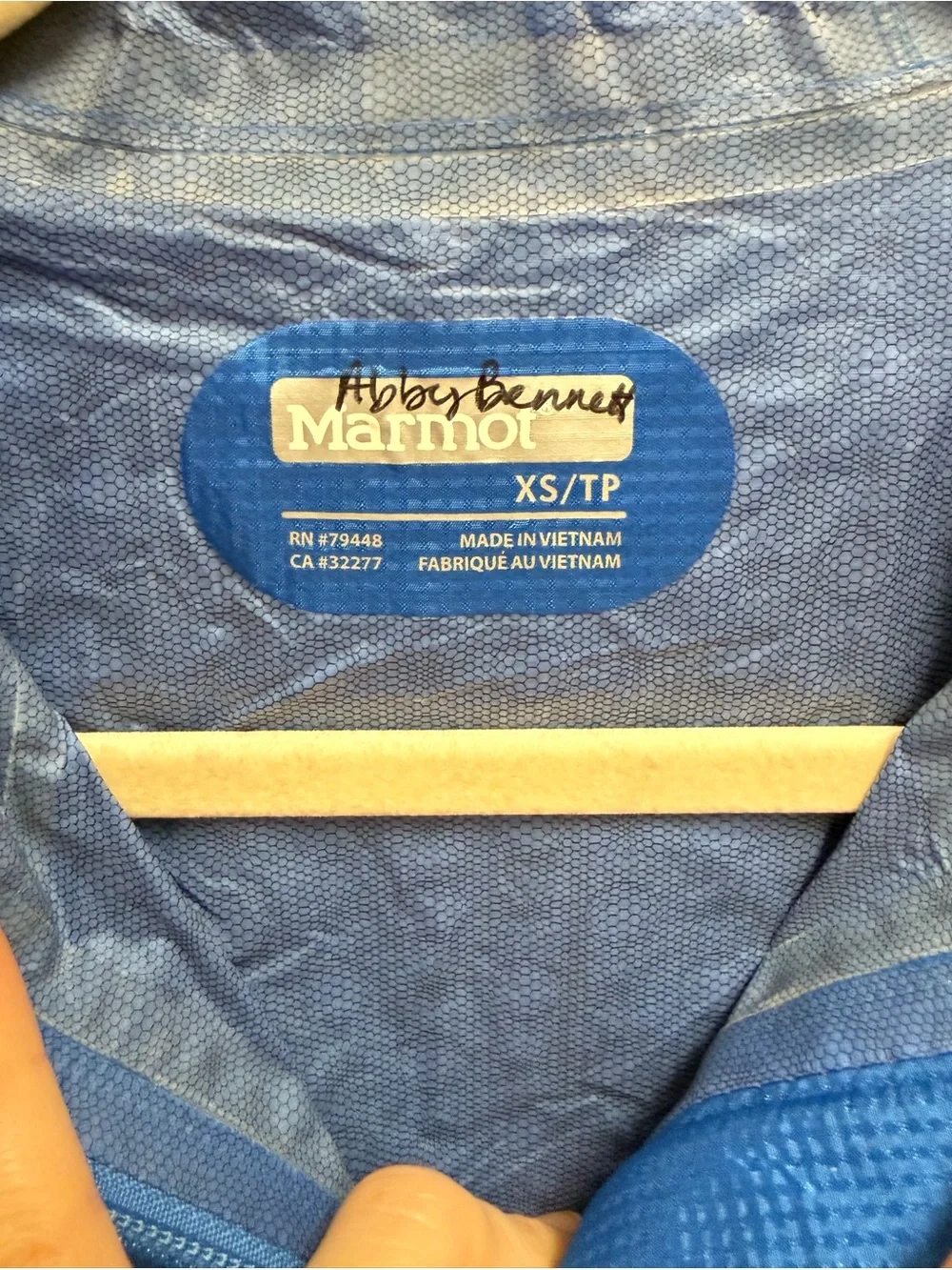 Marmot Blue Rain Jacket